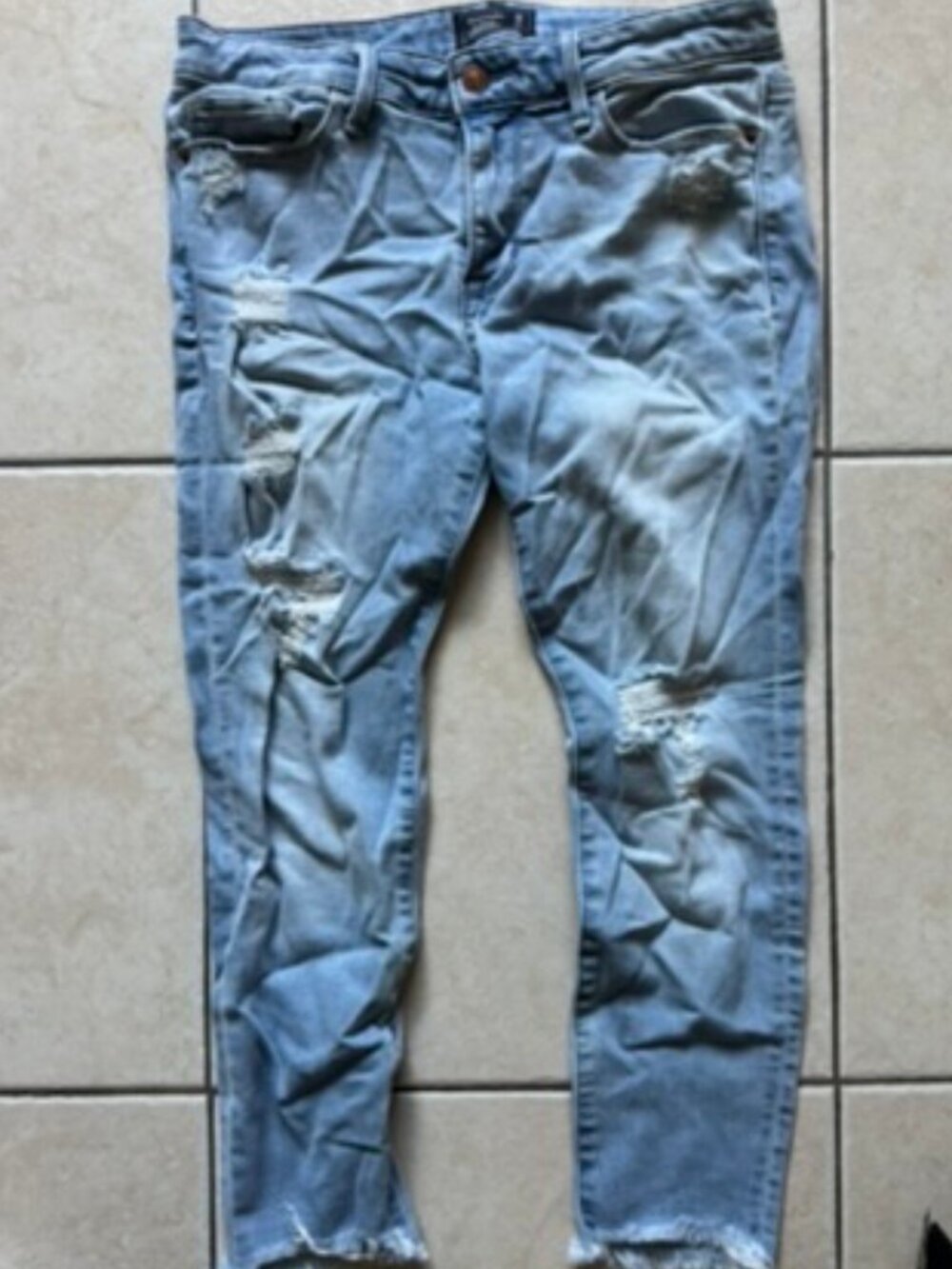A&F blue jeans